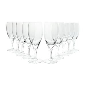 Gorham “Jolie” Set of 10 Crystal Etched Iced Tea Glasses 8 1/8” 12oz